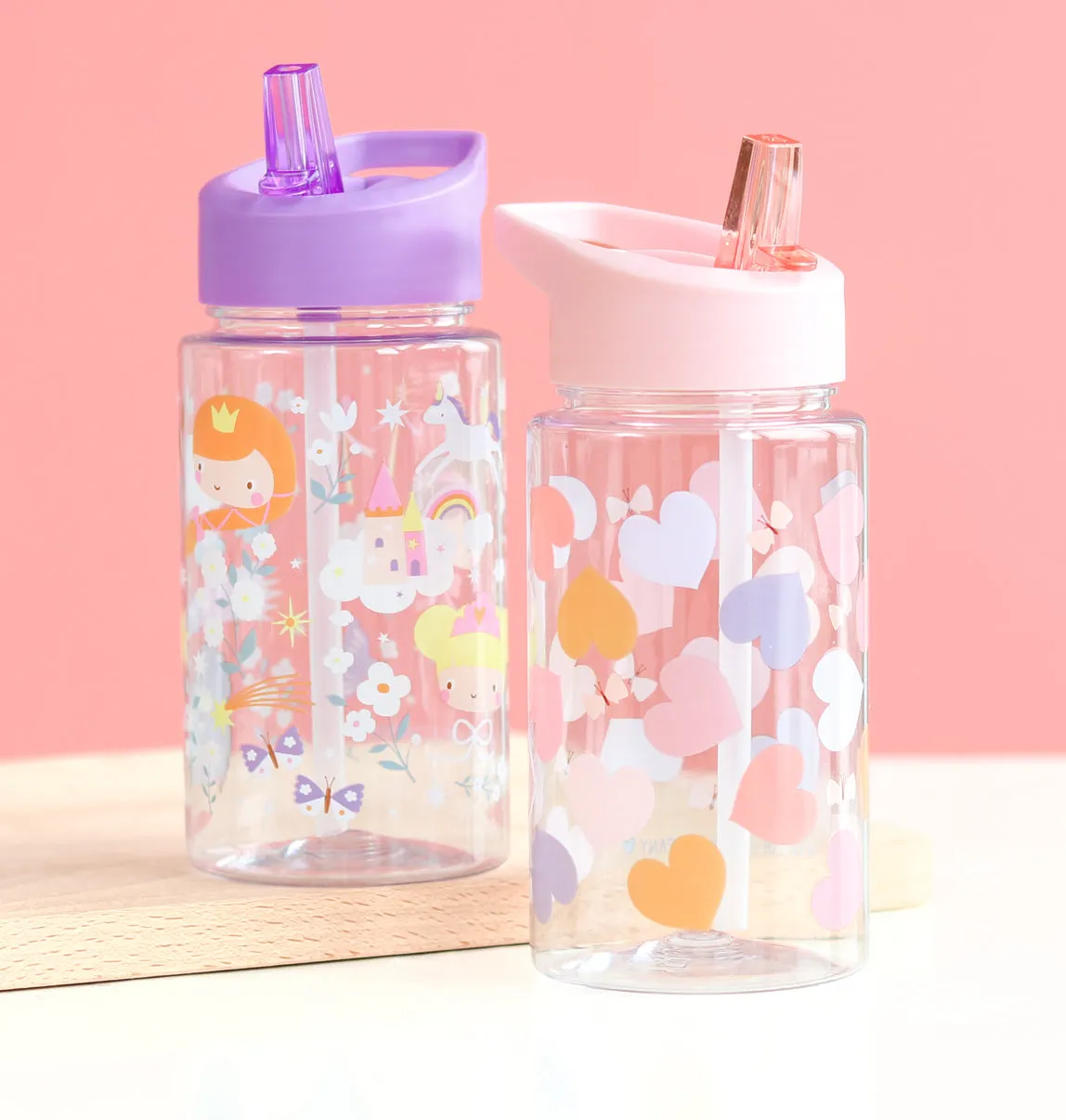 A Little Lovely Company Prinsessen drinkfles 450 ml tritan