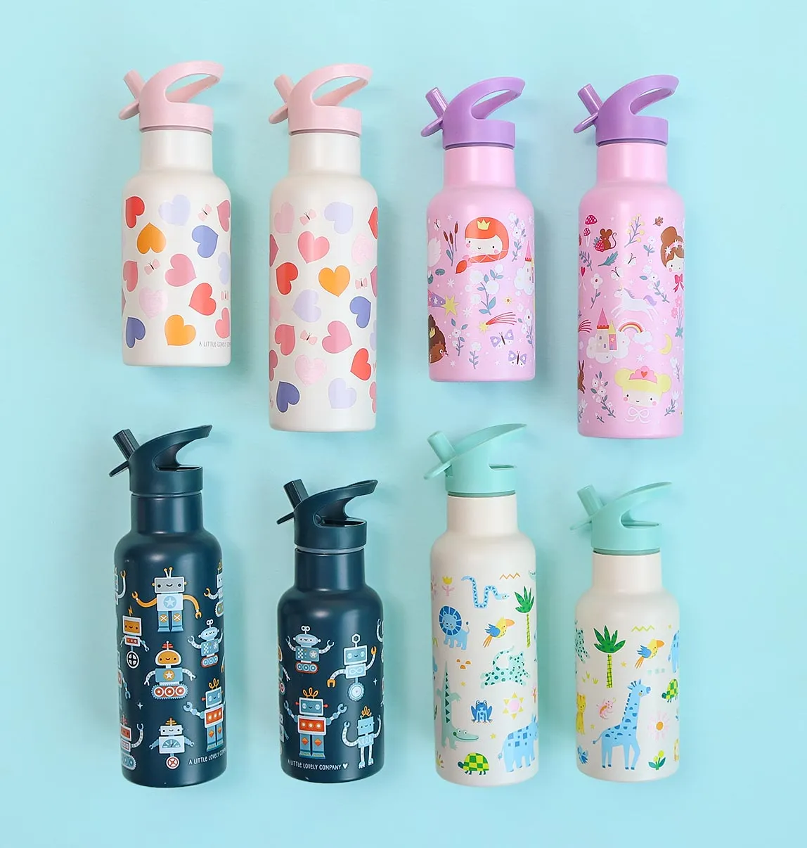 A Little Lovely Company drinkfles Jungle 500 ml XL RVS