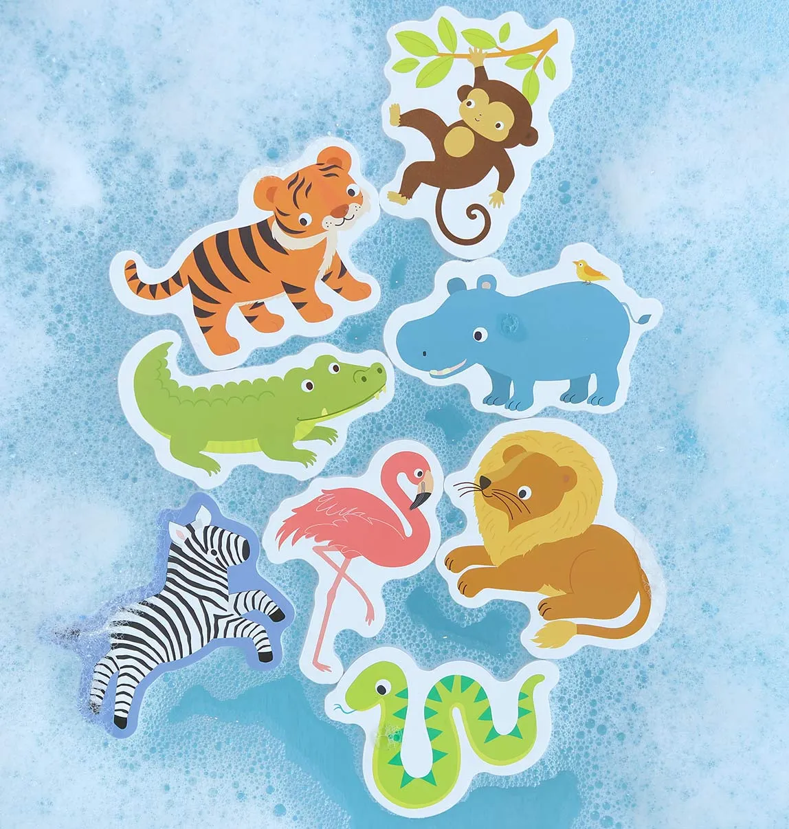 A Little Lovely Company Safari foam badspeelgoed 14 stuks