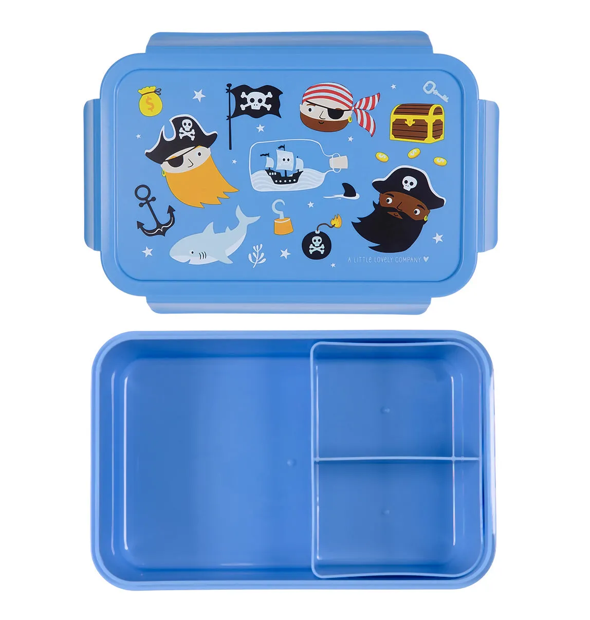 A Little Lovely Company Piraten bento lunchbox met vakken