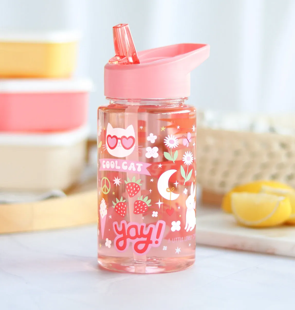 A Little Lovely Company Fun drinkfles 450 ml lekvrij