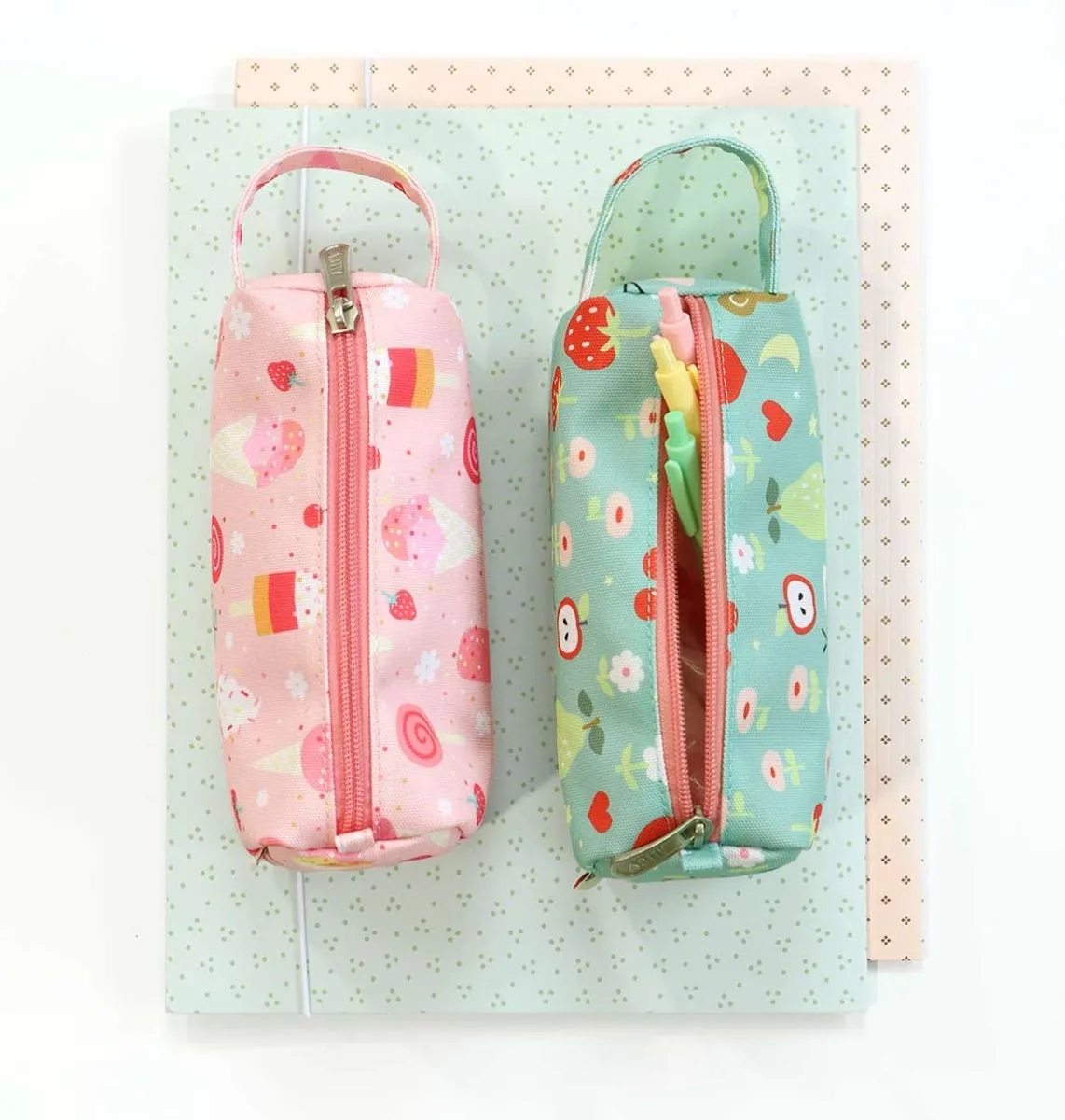 A Little Lovely Company Joy etui mintgroen polyester