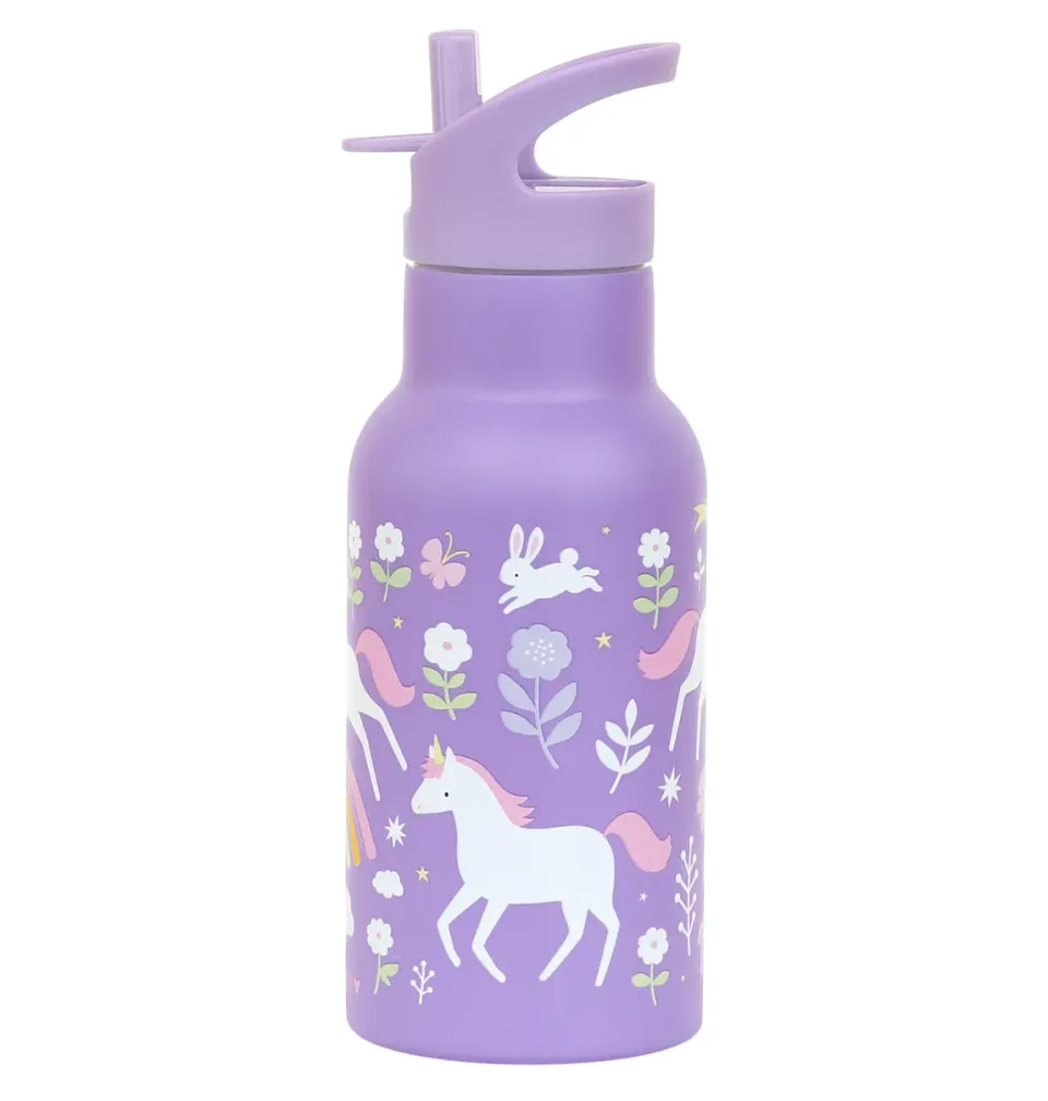 A Little Lovely Company Unicorn Dreams rvs drinkfles 350 ml