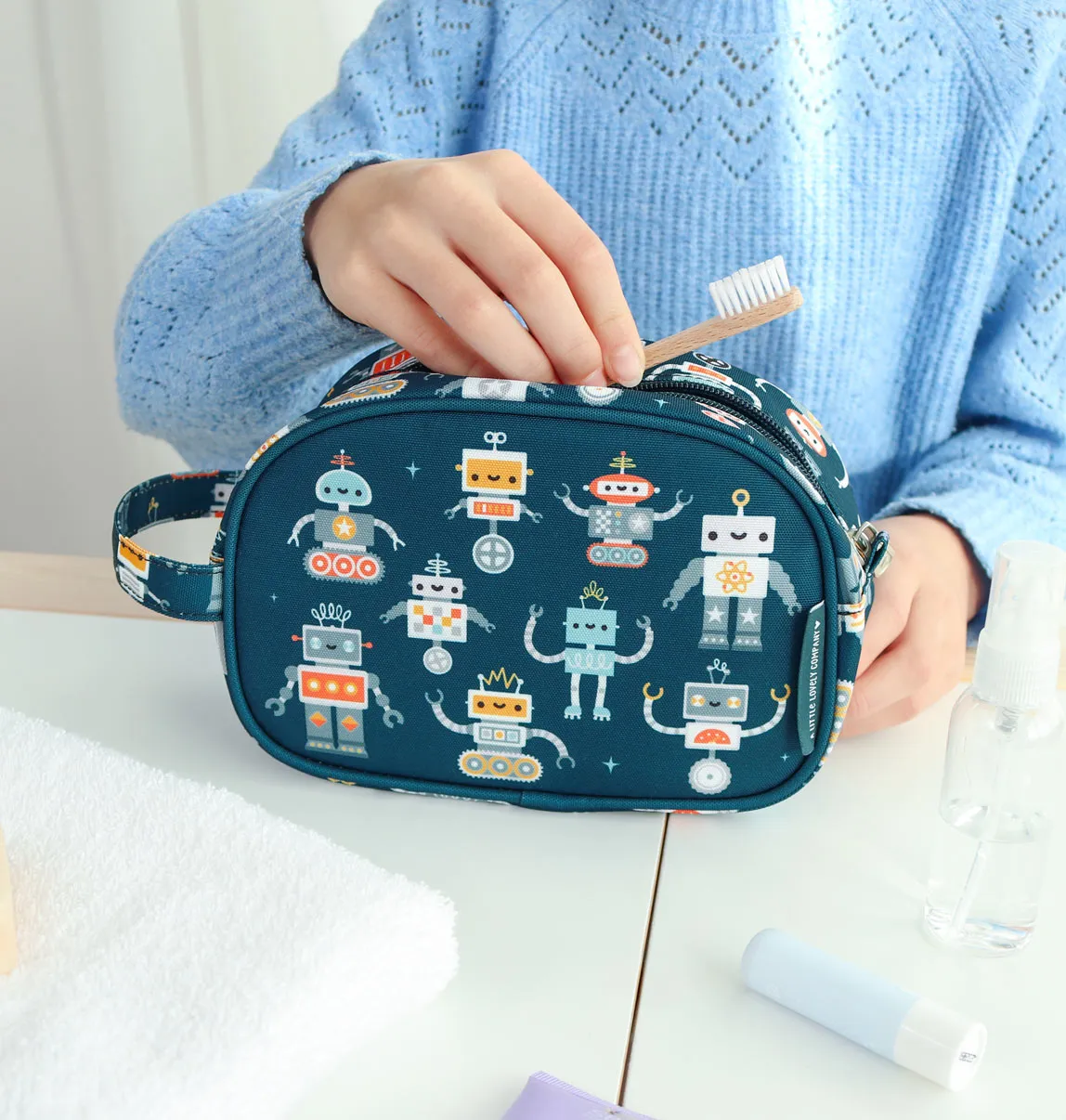 A Little Lovely Company Robots toilettas kind met handvat