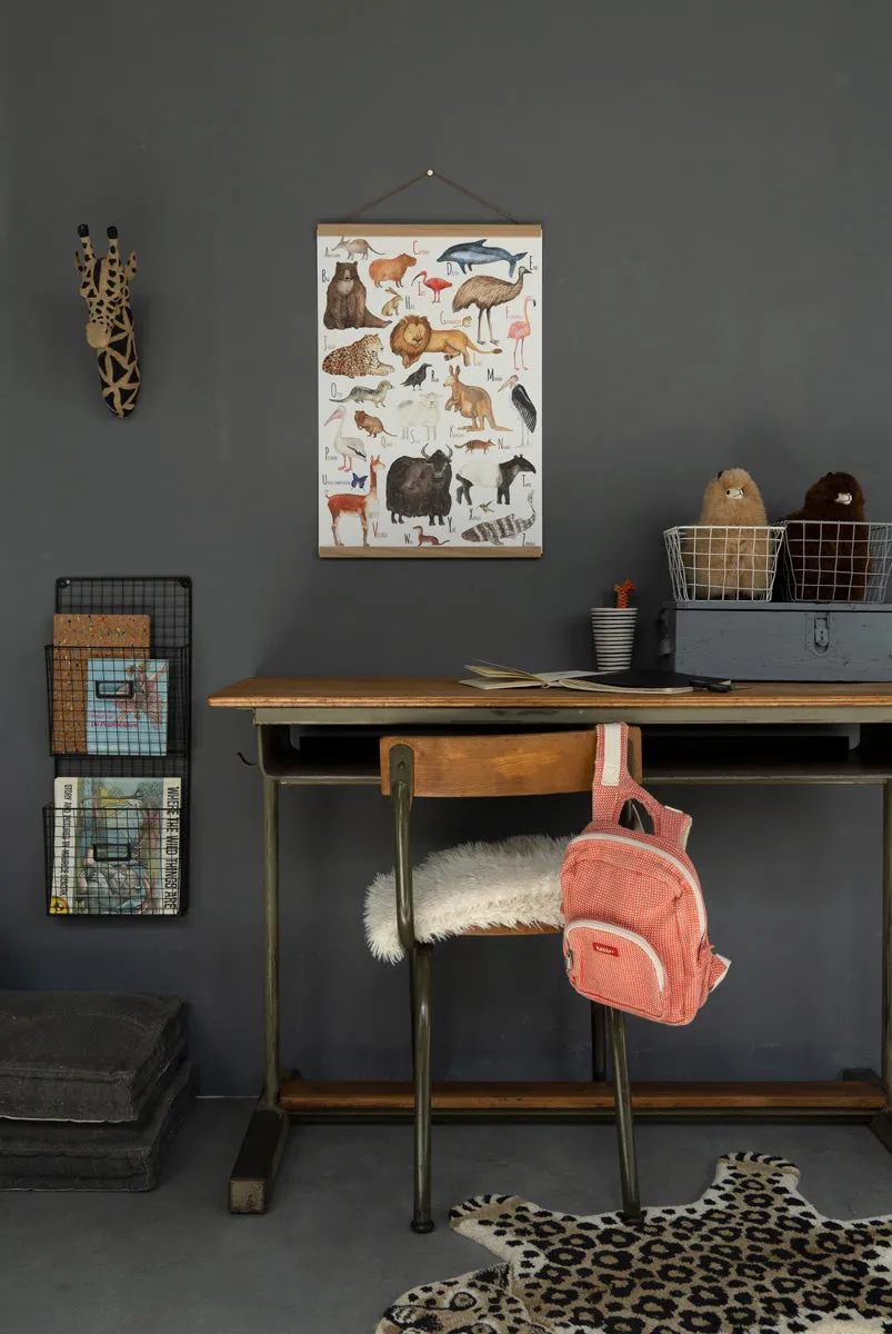 Hartendief Dieren ABC poster A2 Duits dierenalfabet