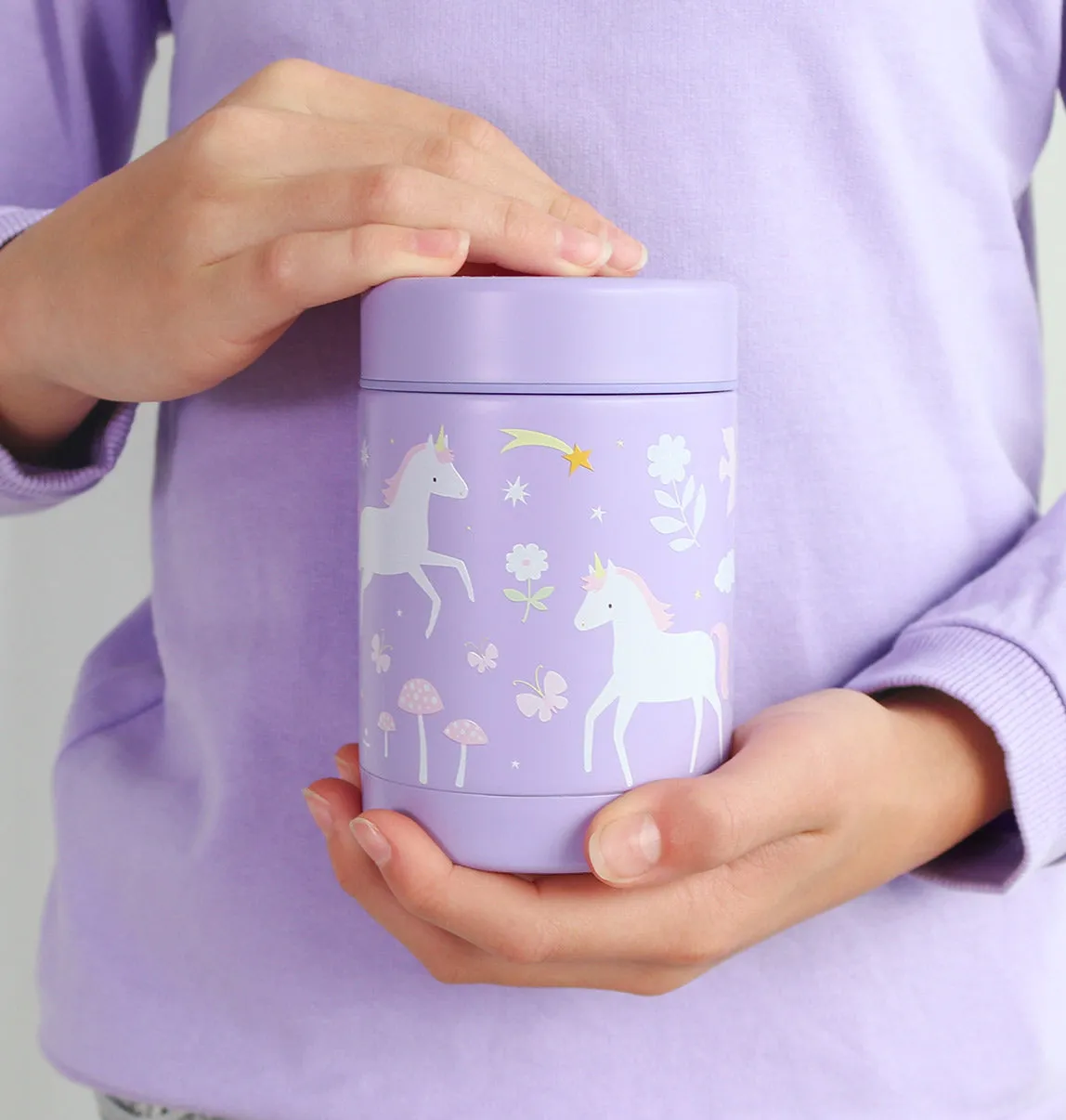 A Little Lovely Company voedselpot unicorn dreams RVS 300ml
