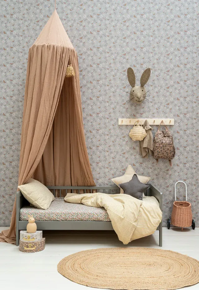 Little Amour Little Flower Garden lichtblauw behang 1 rol klein
