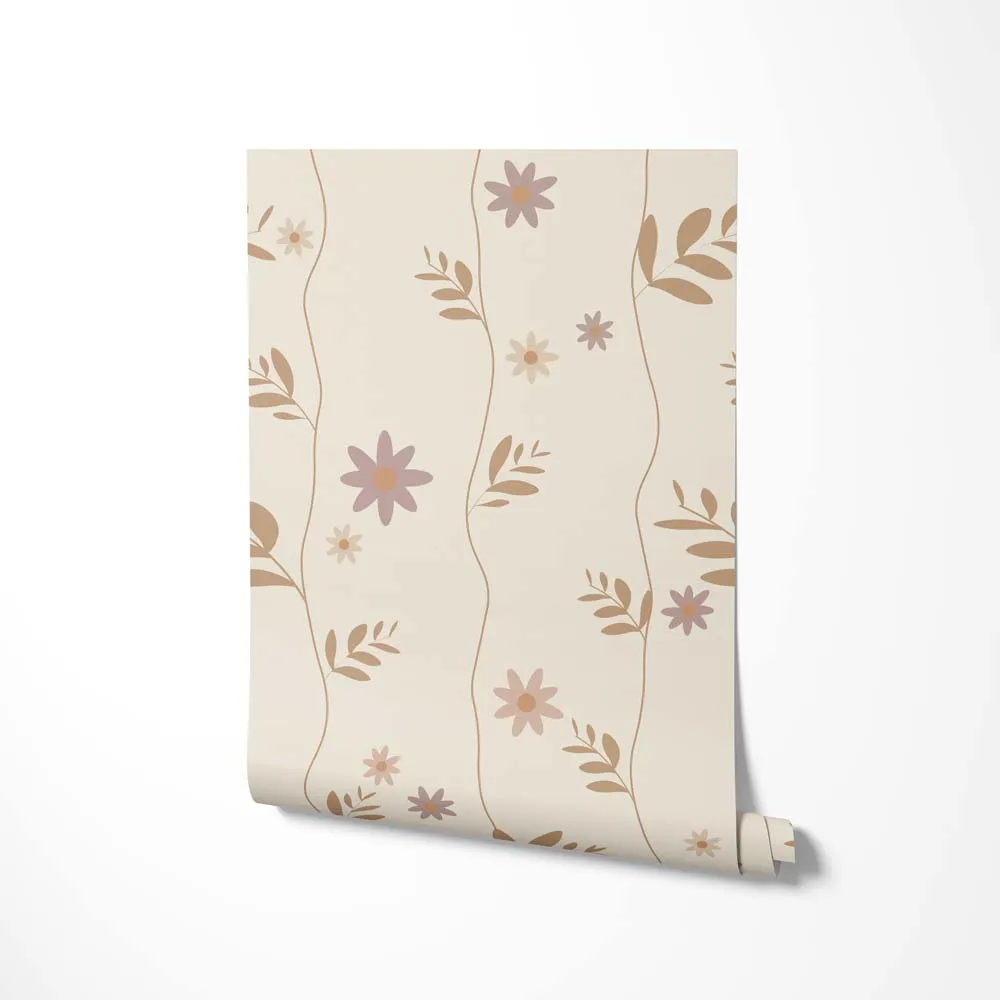 Little Amour Daisy behang rose 1 rol roze madeliefjes