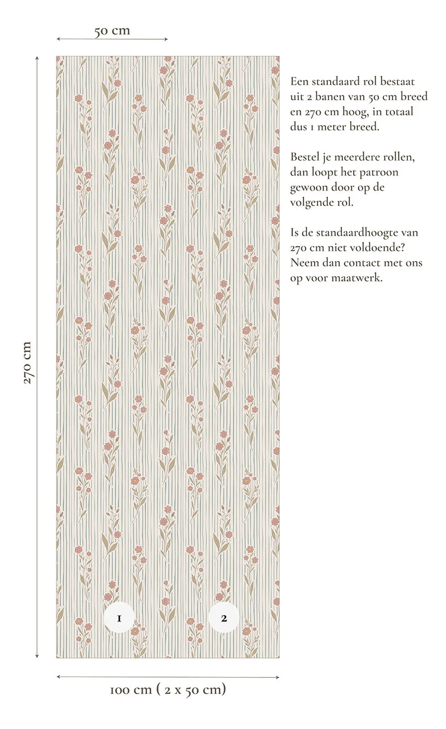 Little Amour Bloom Stories behang Sky blauw 1 rol