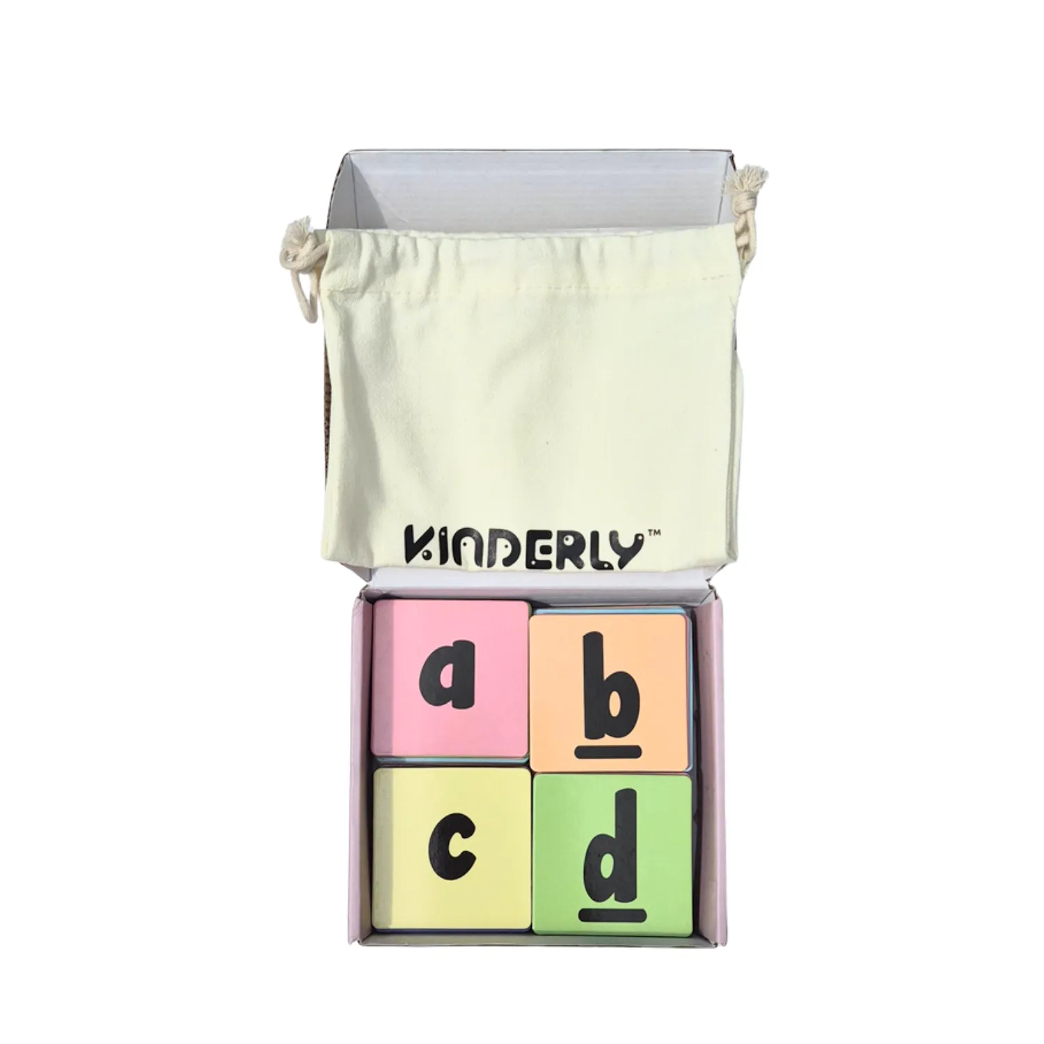 Kinderly Baby alfabetletters magnetisch 40 stuks kleine letters