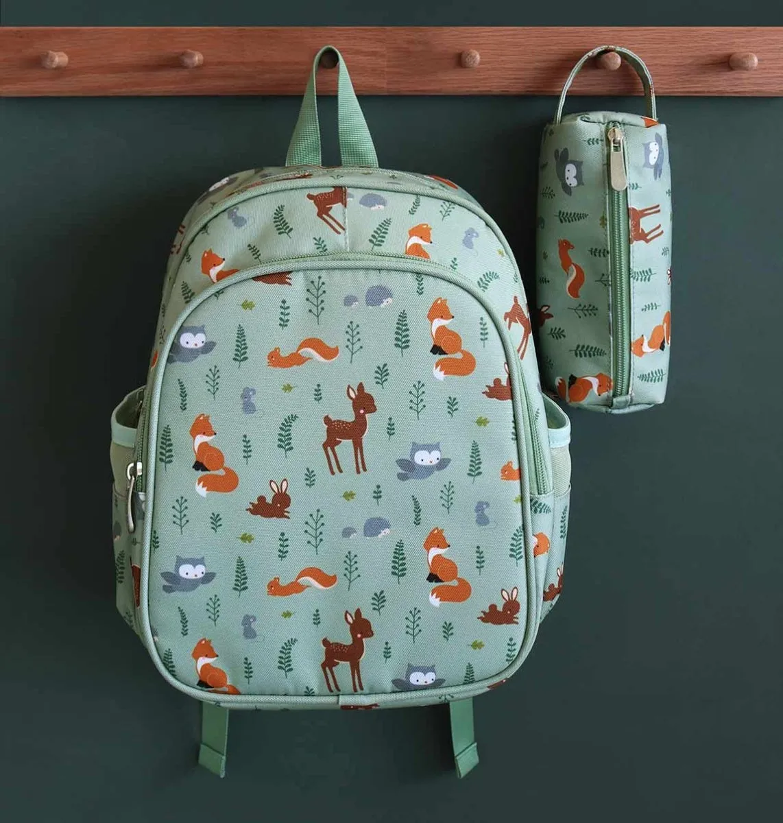 A Little Lovely Company Bosvriendjes rugzak mintgroen