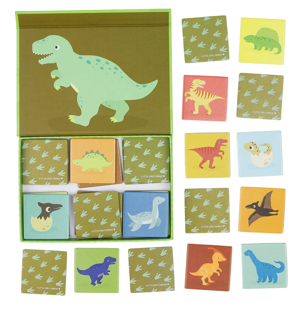A Little Lovely Company Little Dinosaurs memory match 15 paren