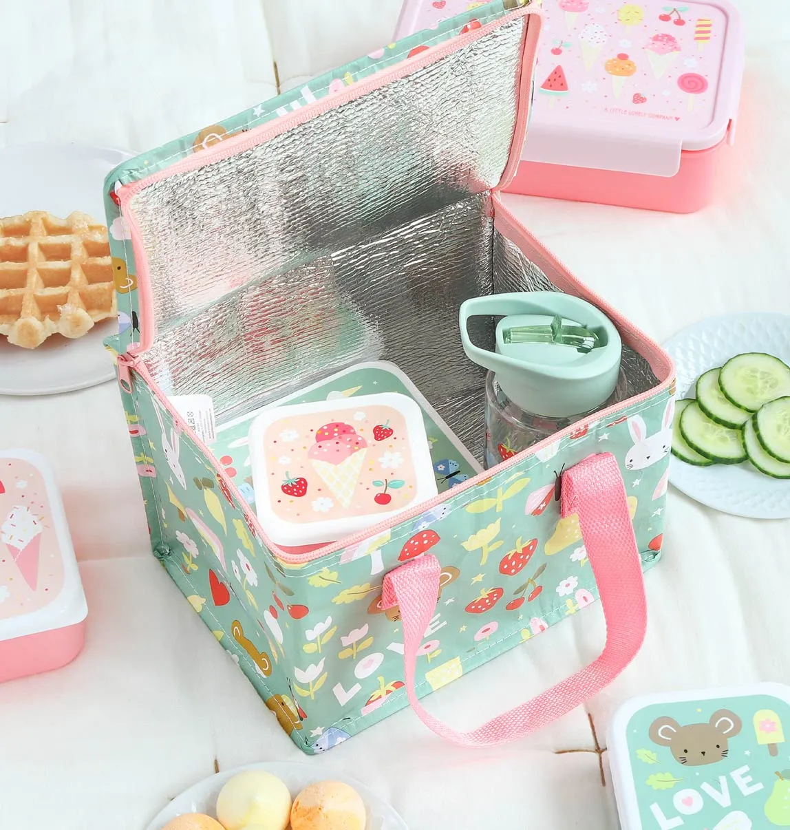 A Little Lovely Company Joy koeltasje mint gerecycled