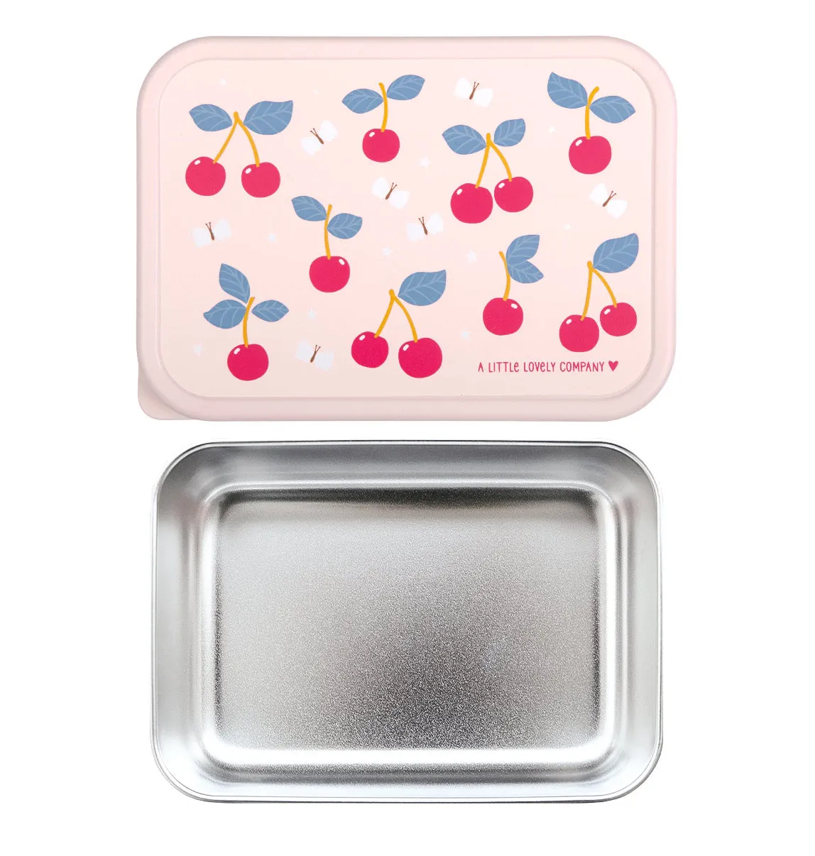 A Little Lovely Company Kersen RVS lunchbox vaatwasserbestendig