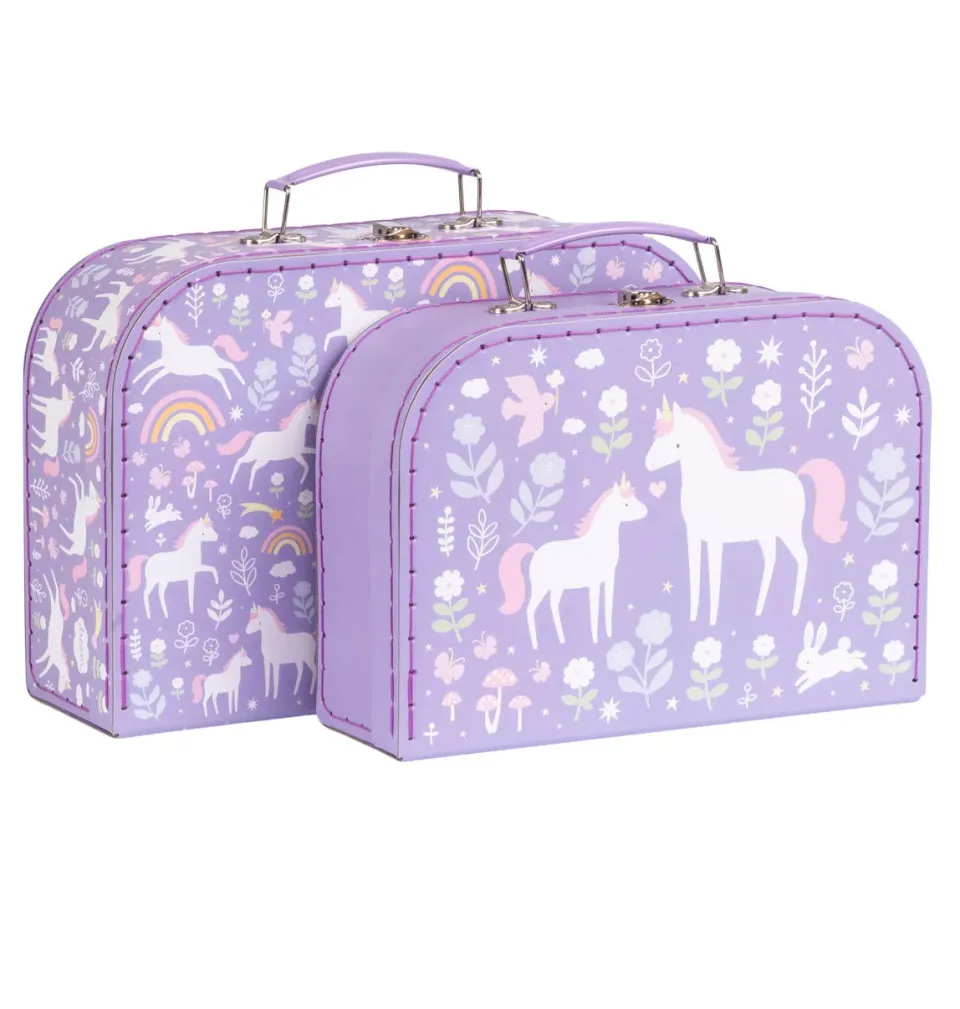 A Little Lovely Company Unicorn Dreams kofferset 2 stuks