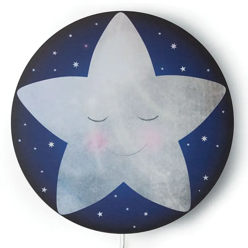 Hartendief Little Star wandlamp 45 cm grijs ster