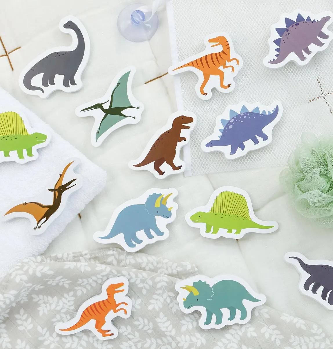 A Little Lovely Company Dinosaurussen badspeelgoed foam 14dlg