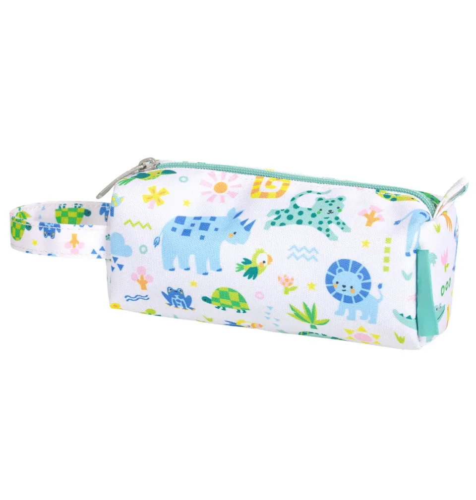 A Little Lovely Company Jungle etui gevoerd met handvat