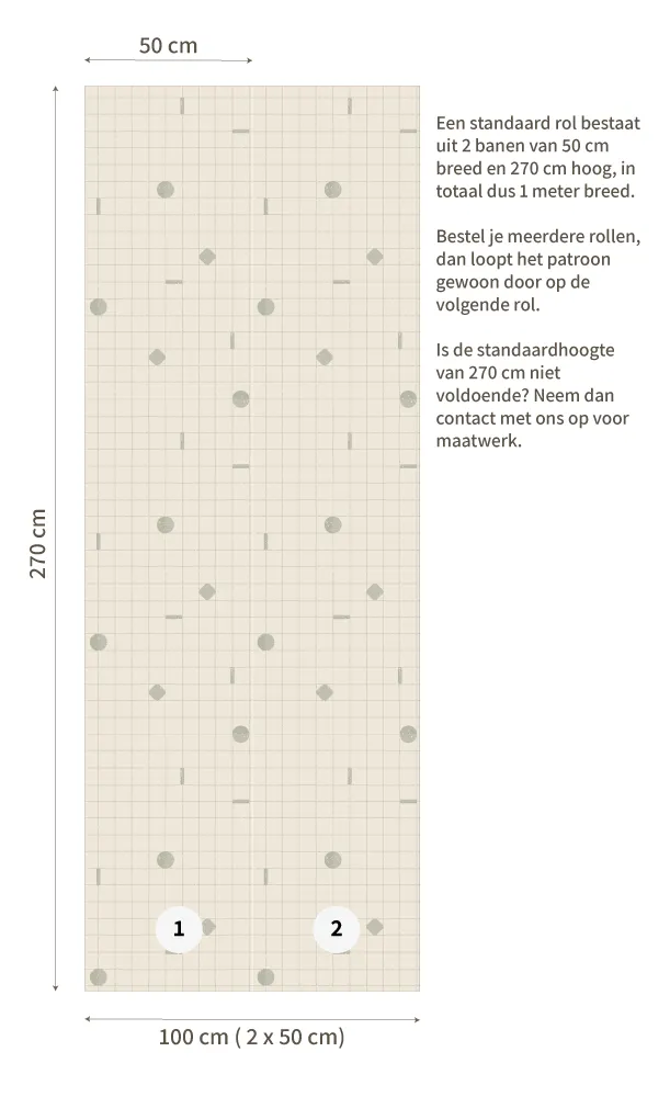 Little Amour Playful grid green behang 1 rol ruitjes