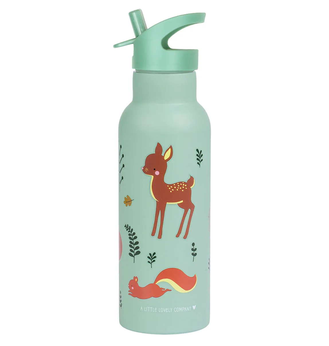 A Little Lovely Company Bosvriendjes XL drinkfles RVS 500 ml dubbelwandig
