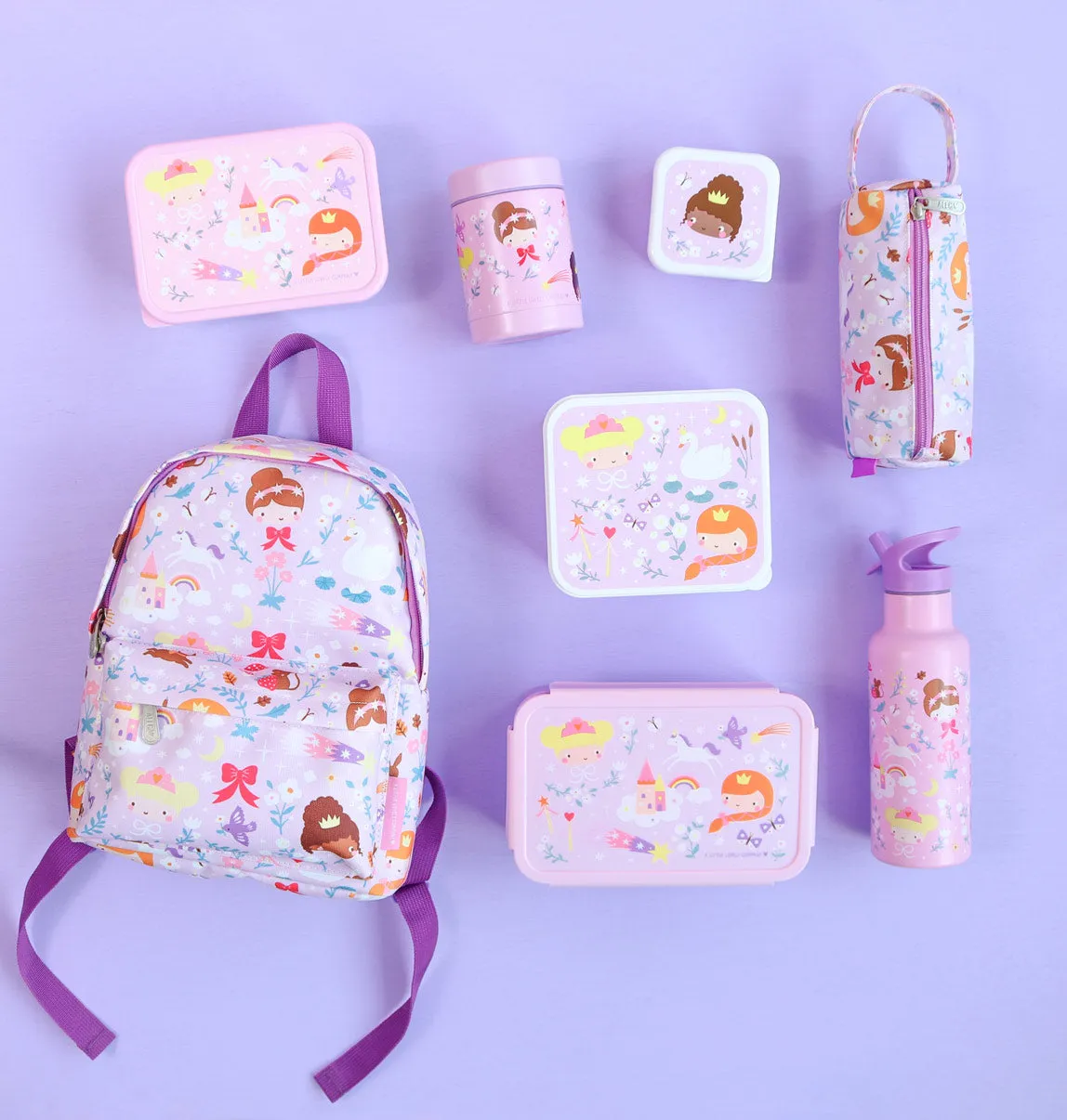 A Little Lovely Company Prinsessen etui met handvat roze