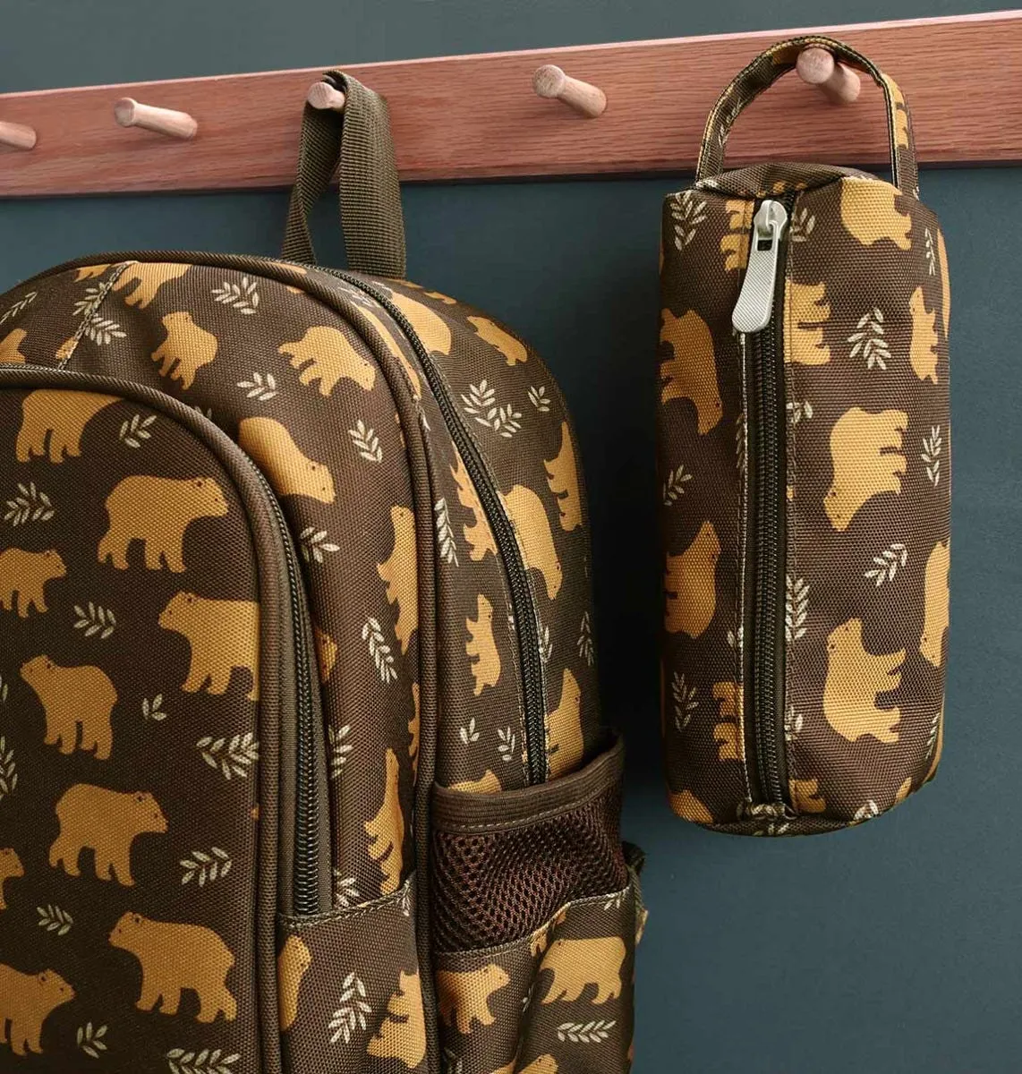 A Little Lovely Company Beren etui bruin polyester