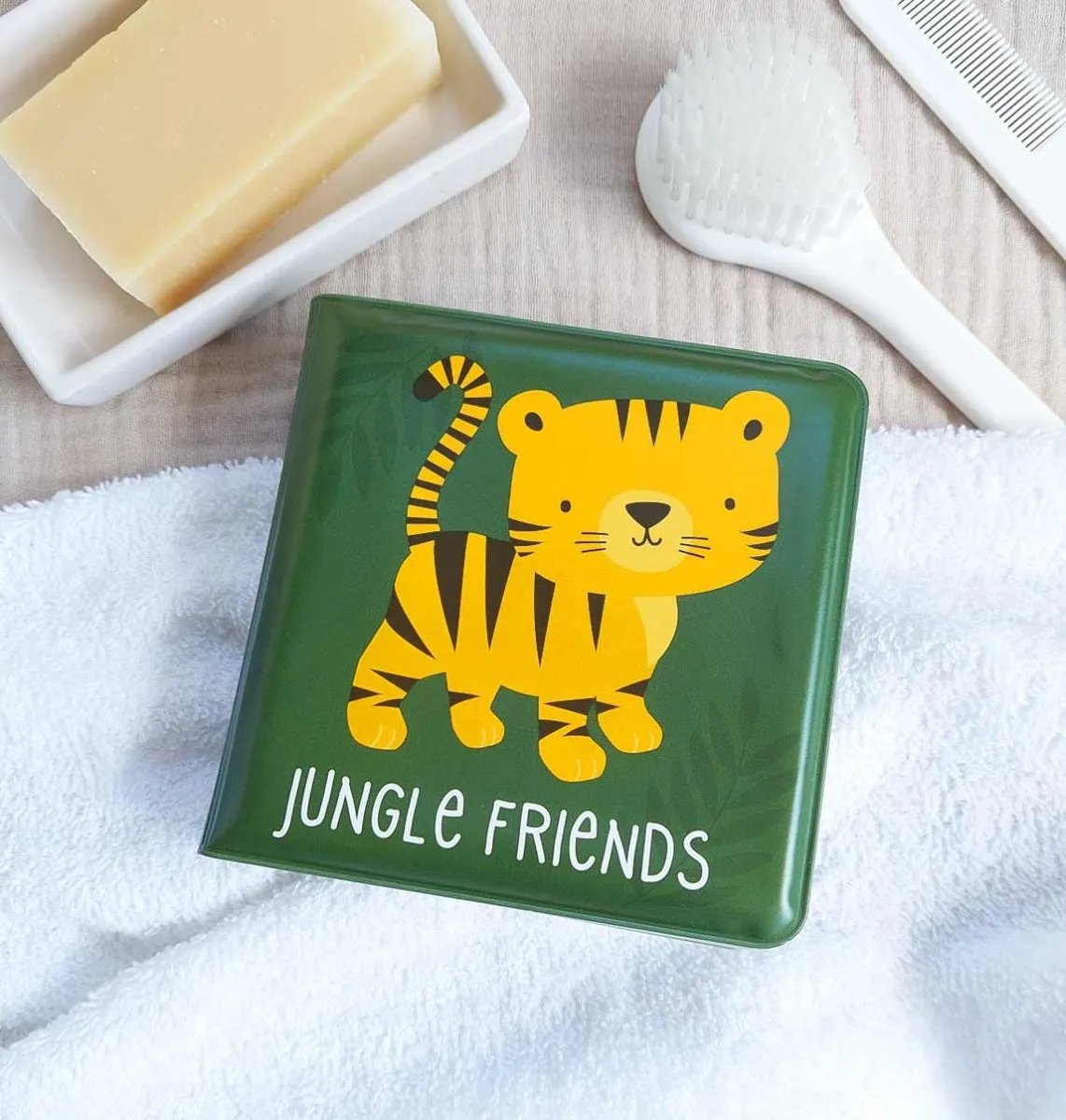 A Little Lovely Company Junglevriendjes badboekje waterproof