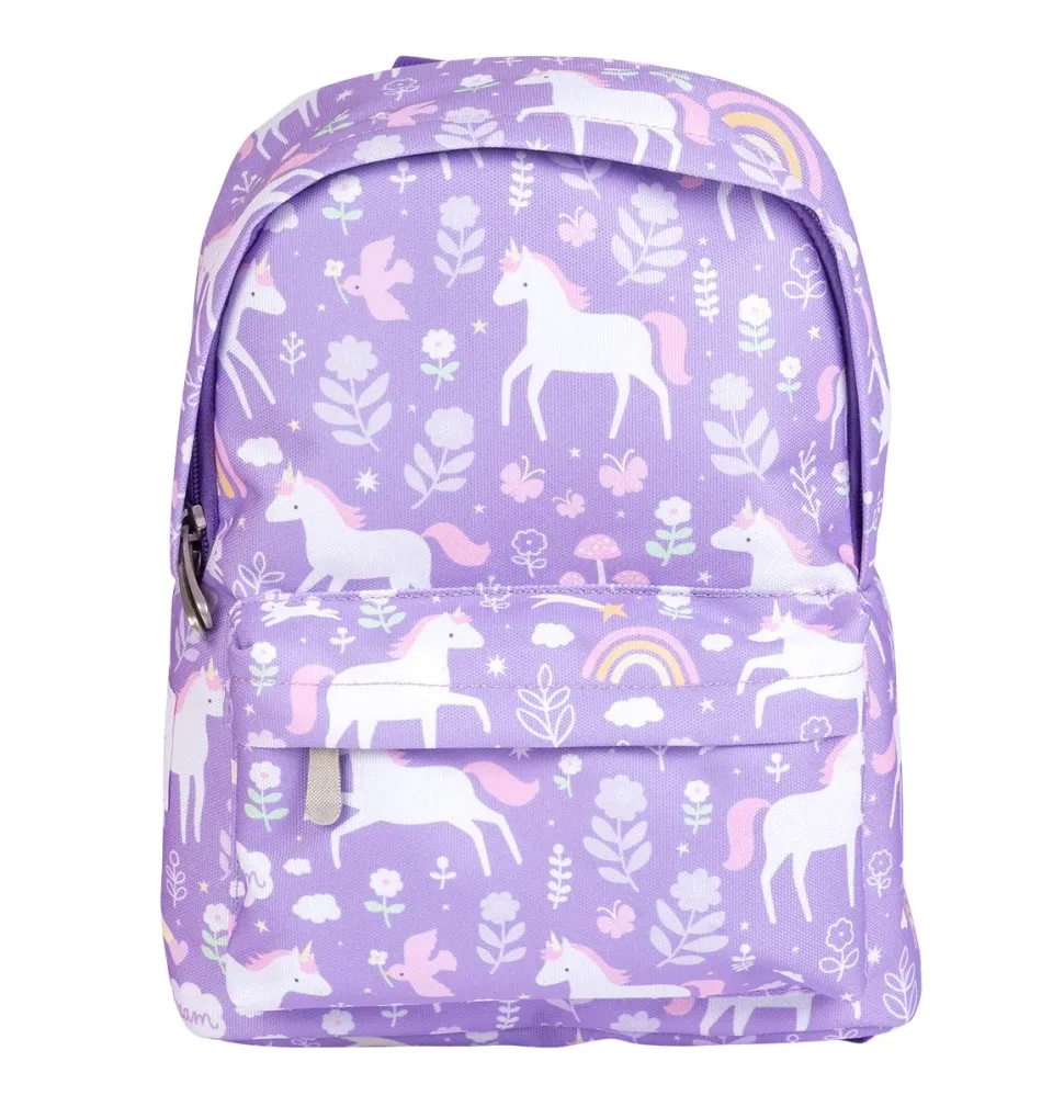 A Little Lovely Company Unicorn Dreams rugzakje paars