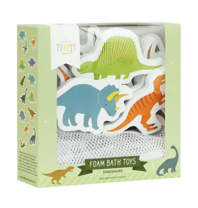 A Little Lovely Company Dinosaurussen badspeelgoed foam 14dlg