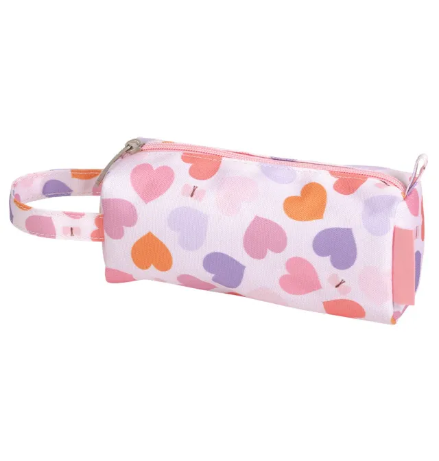 A Little Lovely Company Hartjes etui gevoerd met handvat
