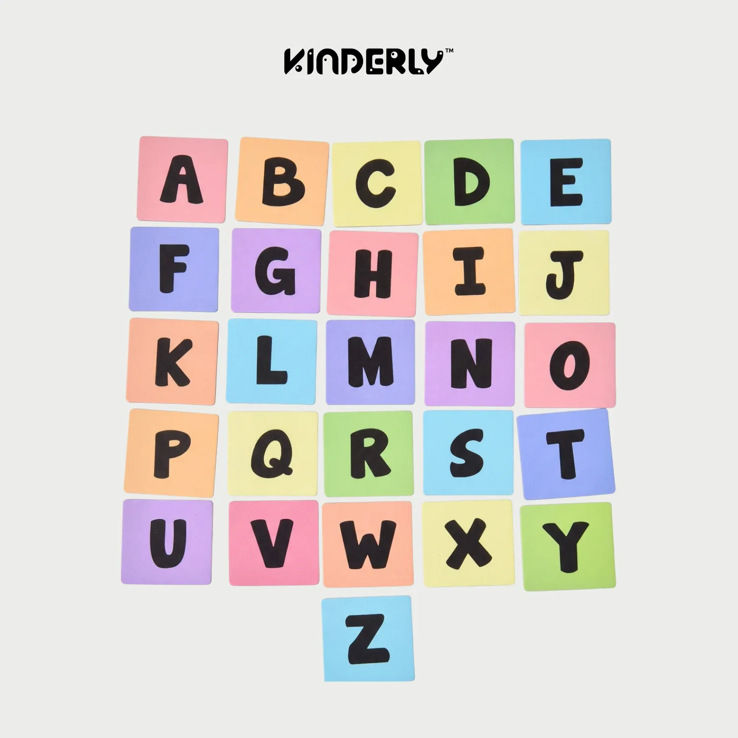 Kinderly Baby Alfabet Hoofdletters magnetisch 40 stuks 7,5 cm