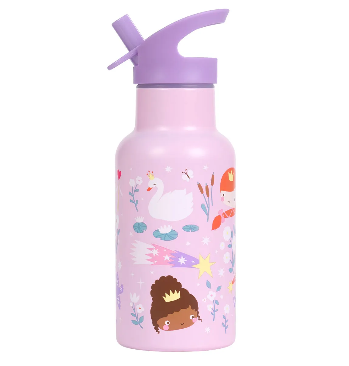 A Little Lovely Company Prinsessen RVS drinkfles 350 ml