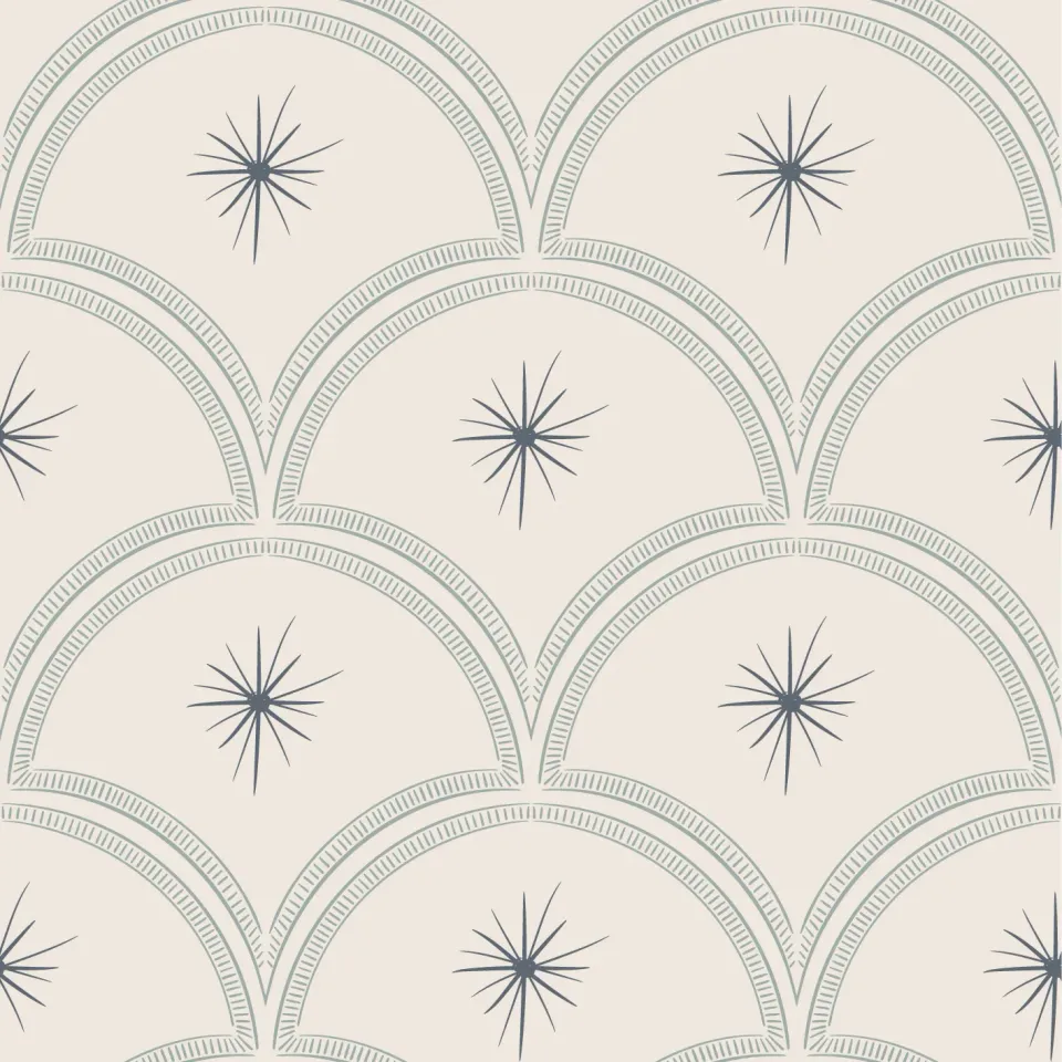 Little Amour Magic Arches behang Midnight