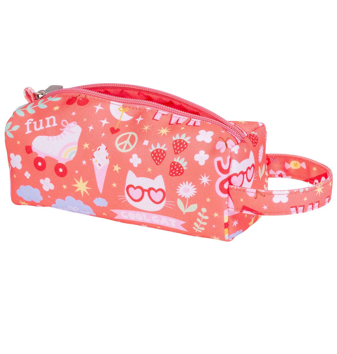 A Little Lovely Company Fun etui koraalroze gevoerd