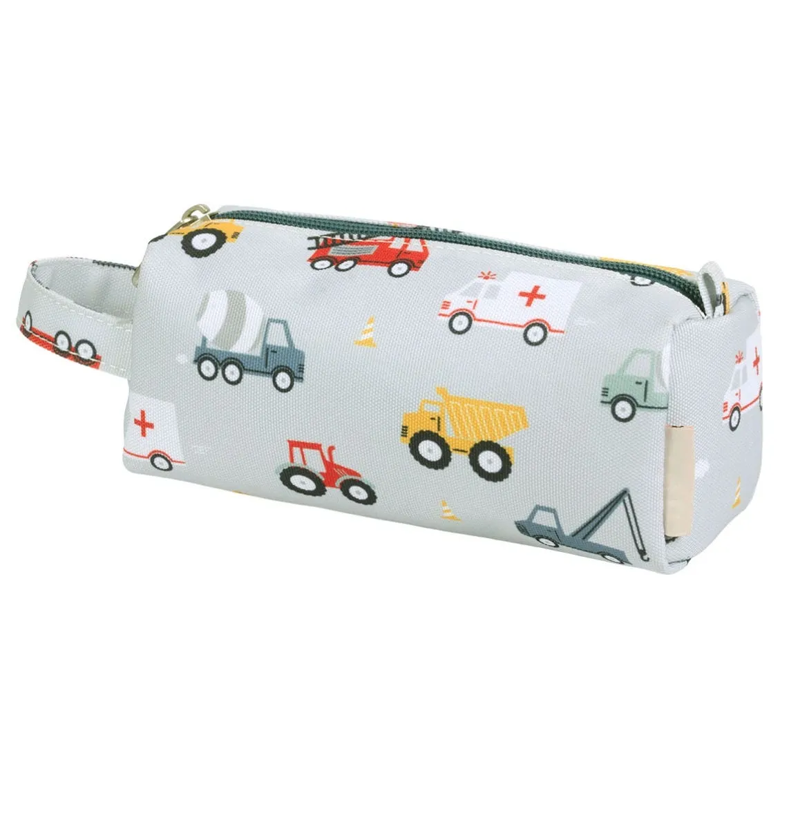 A Little Lovely Company Voertuigen etui lichtblauw polyester