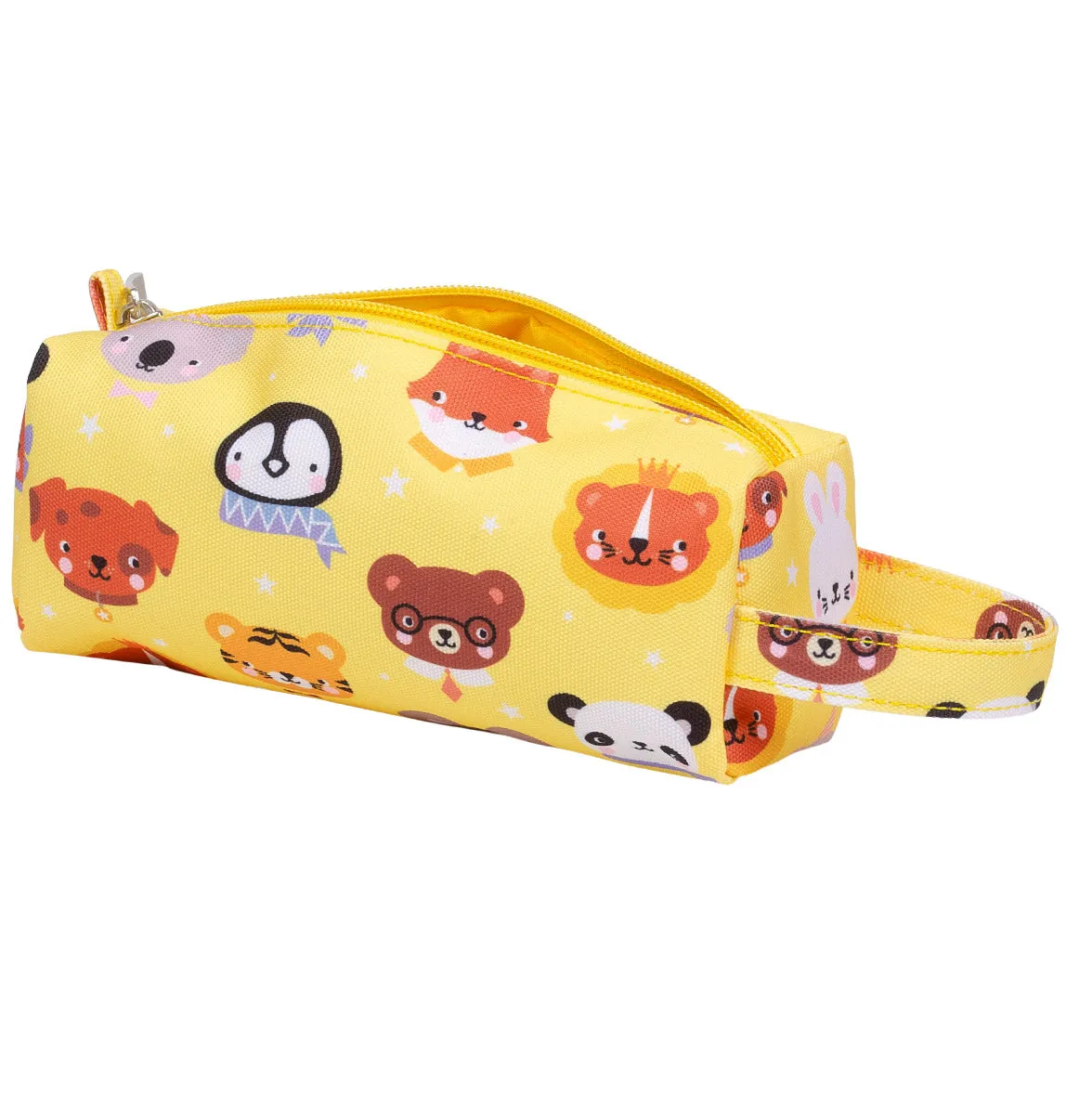 A Little Lovely Company Dierenvriendjes etui geel – gevoerd