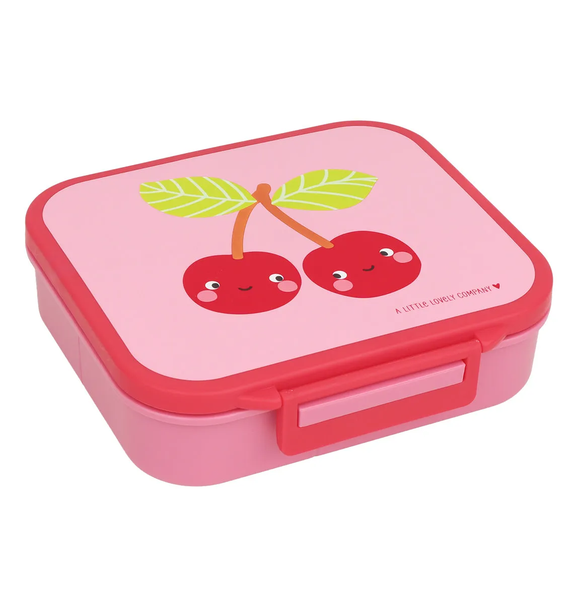 A Little Lovely Company Lunchbox Vrolijke Kersen 3-vaks