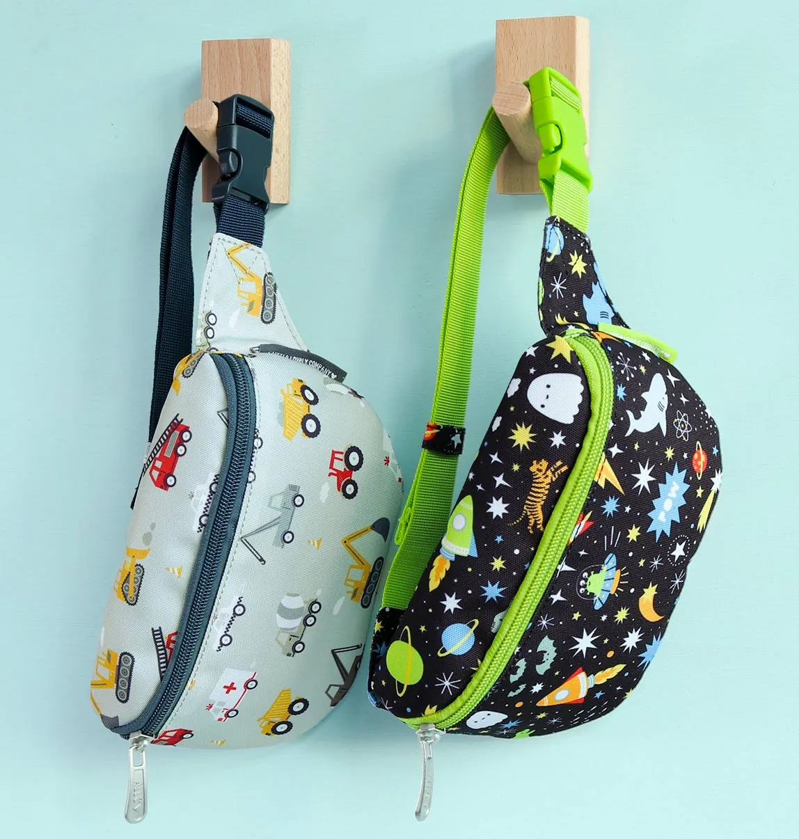 A Little Lovely Company Galaxy heuptasje zwart verstelbaar