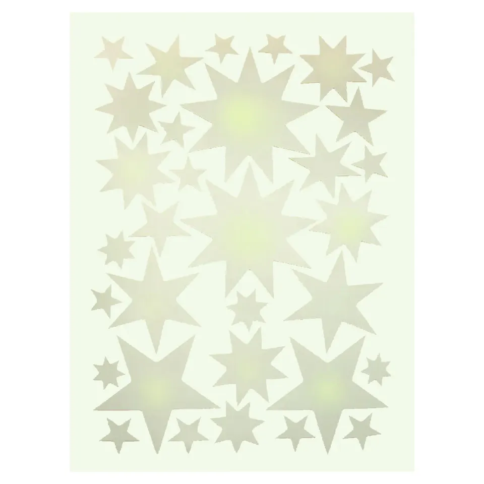 Hartendief glow in the dark sterrenstickers 30 stuks A4