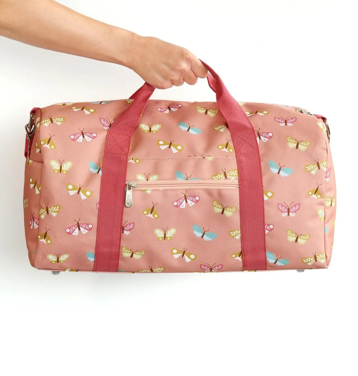 A Little Lovely Company Vlinders weekendtas roze handbagage