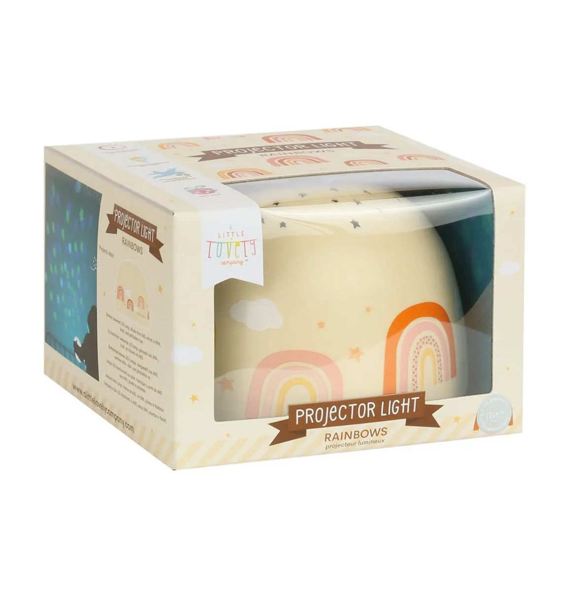 A Little Lovely Company projectorlamp regenbogen draadloos