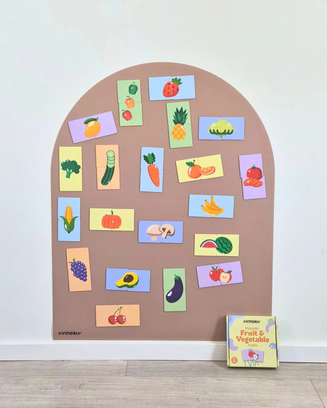 Kinderly Baby Magnetische Puzzel Groente Fruit 40-delig