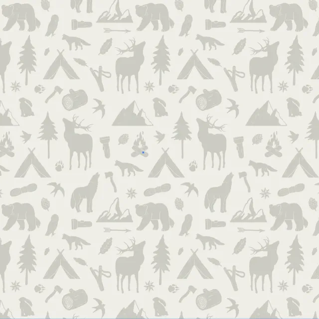 Little Amour Wild Forest behangstaal blauw kinderkamer