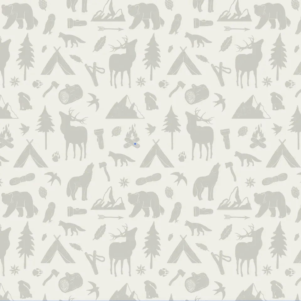 Little Amour Wild Forest behangstaal blauw kinderkamer