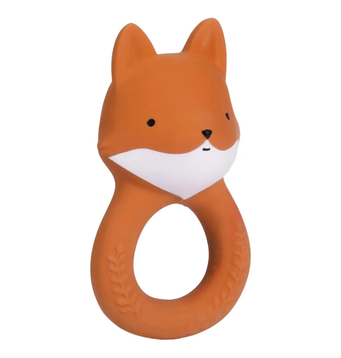 A Little Lovely Company Vos bijtring oranje rubber