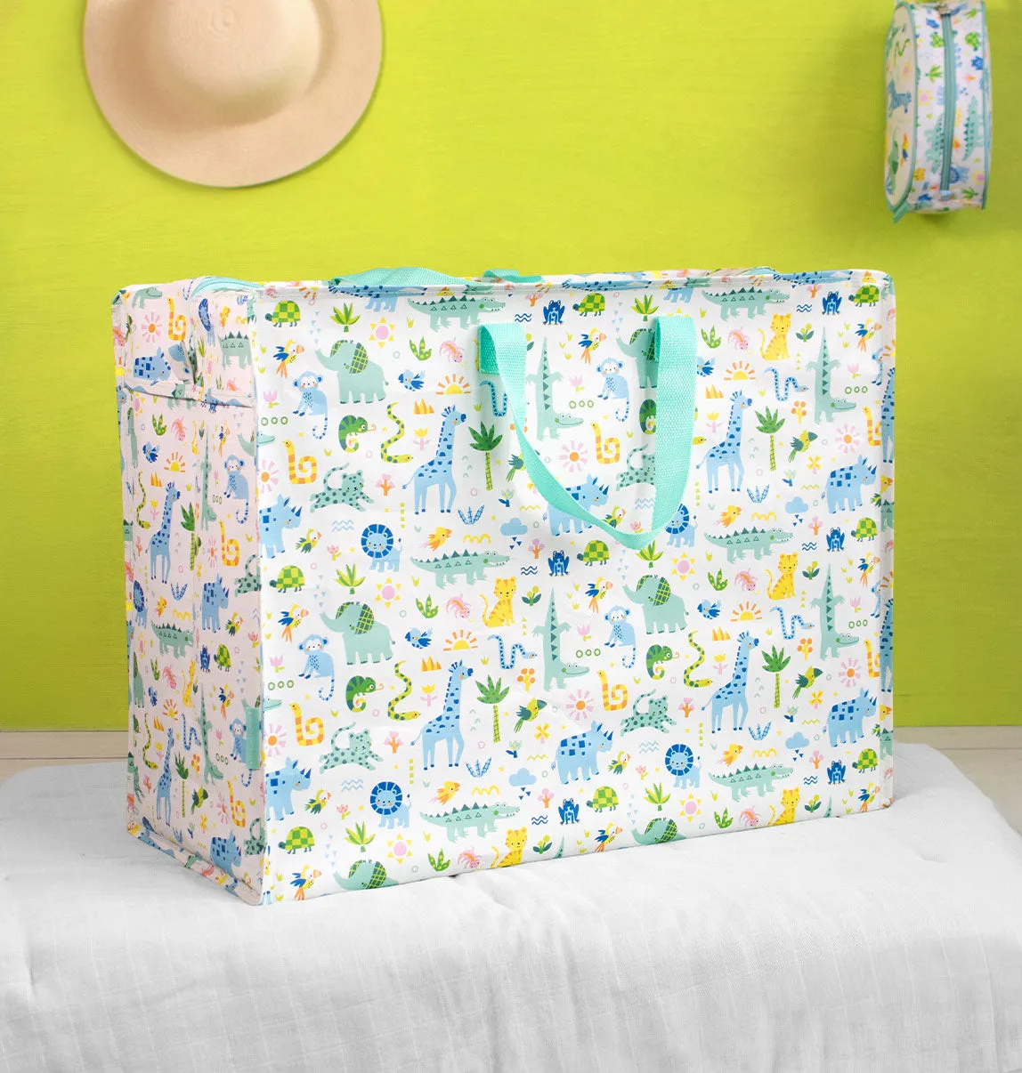 A Little Lovely Company Jungle XL opbergtas gerecycled
