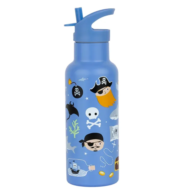 A Little Lovely Company XL Drinkfles Piraten RVS 500 ml