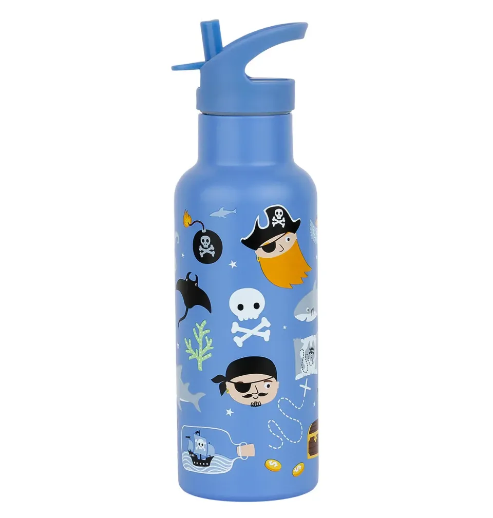 A Little Lovely Company XL Drinkfles Piraten RVS 500 ml
