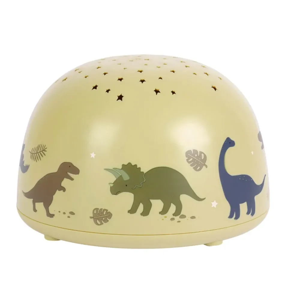 A Little Lovely Company Dinosaurussen projectorlamp groen sterrenhemel