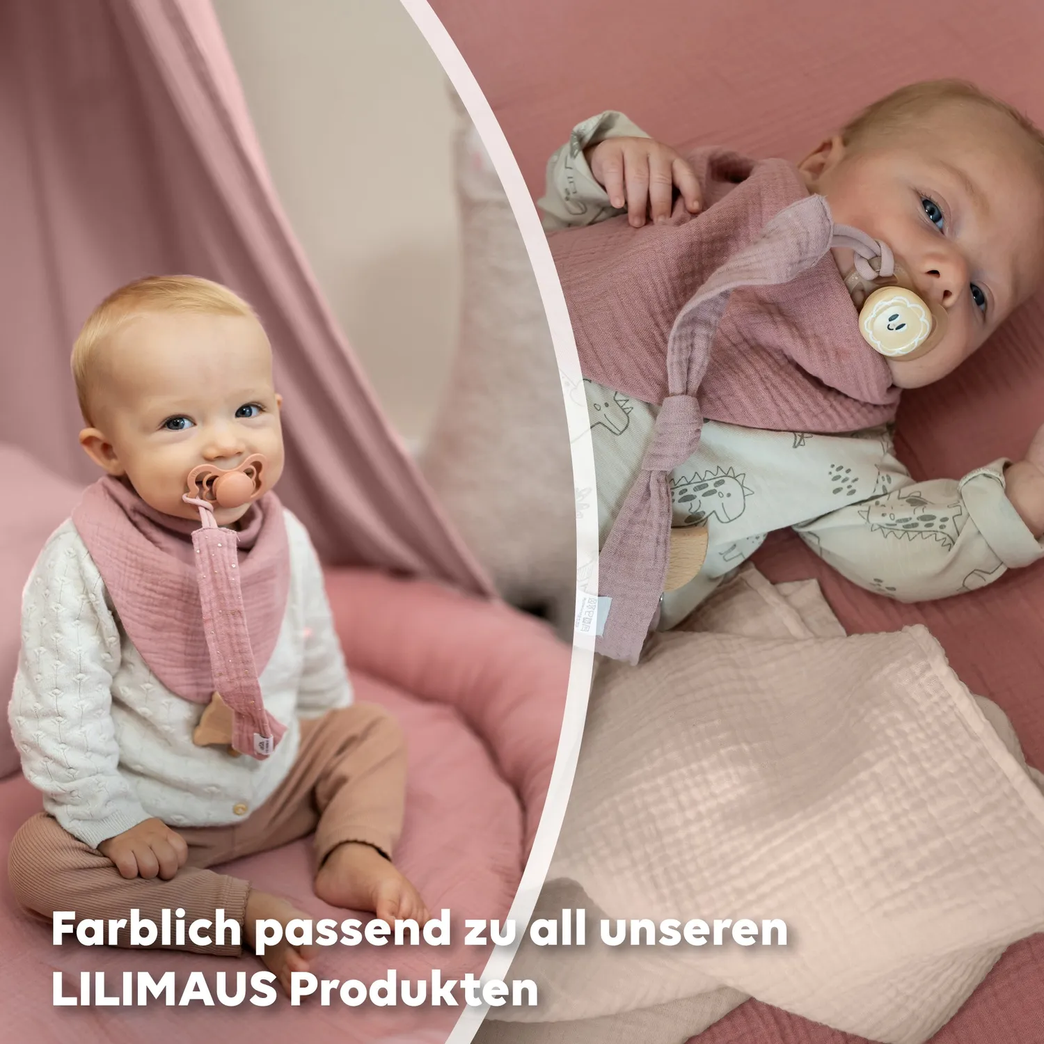 Lilimaus spuugdoekjes wit musselin katoen 3 stuks